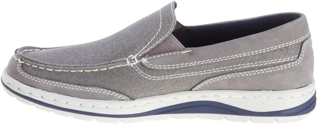 Sebago Men's Hartland Slip On (7 M in Grey Canvas/Nubuck)