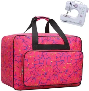 Sewing Machine Carrying Case Tote Bag, Nylon Carry Bag, Padded Storage Cover Carrying Case with Pockets and Handles, Suitable for Most Standard Singer, Brother, Janome