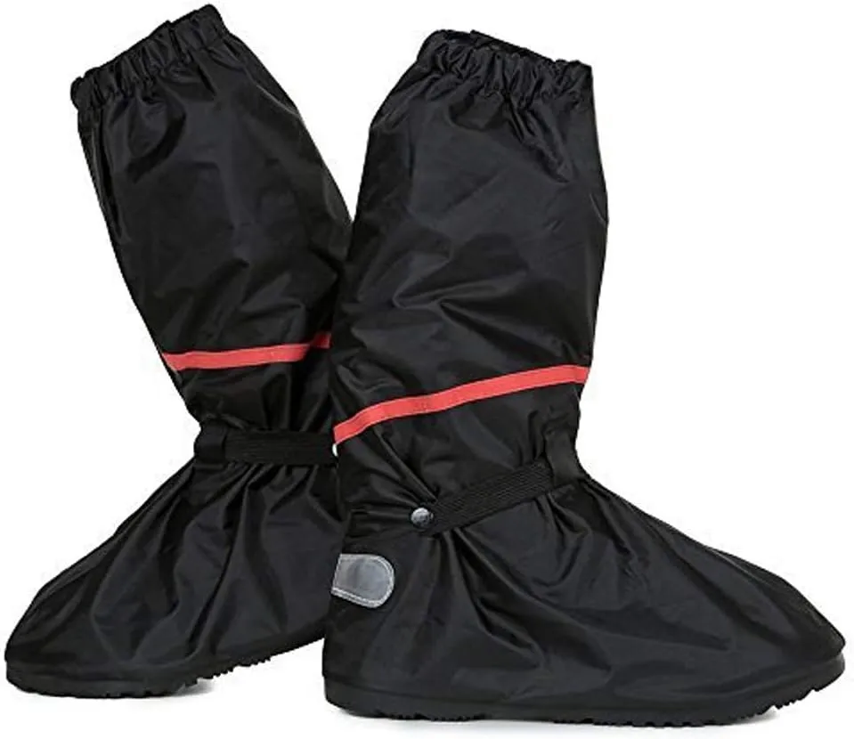 Shoe Covers,Women Men Non-slip Waterproof Zipper Rain Snow Shoes Boots Covers Reusable for Outdoor Camping Fishing Cycling Riding Bike Motorcycle Rain Suit Shoe Cover Protective Gear Travel Overshoes