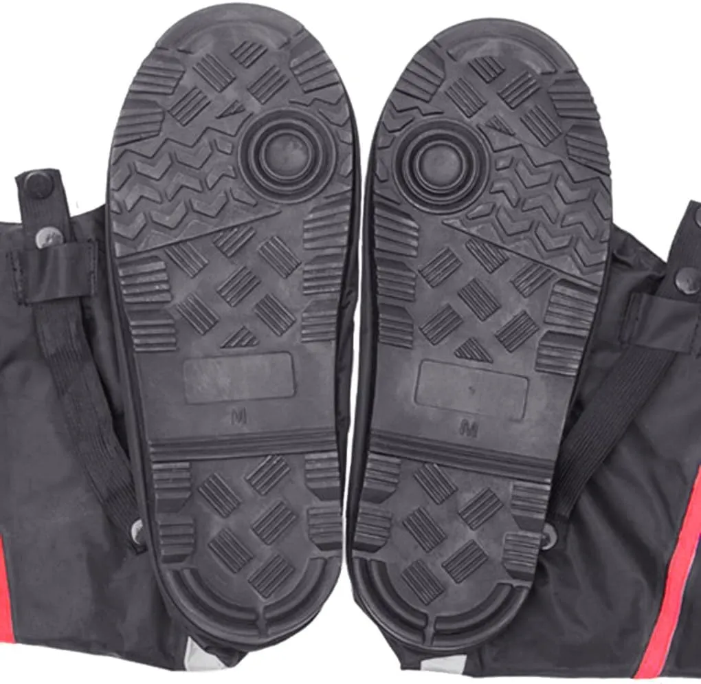 Shoe Covers,Women Men Non-slip Waterproof Zipper Rain Snow Shoes Boots Covers Reusable for Outdoor Camping Fishing Cycling Riding Bike Motorcycle Rain Suit Shoe Cover Protective Gear Travel Overshoes