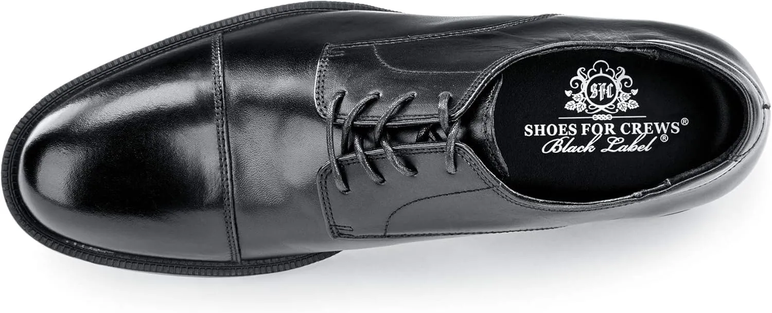 Shoes for Crews Dress Shoes for Men, Men’s Oxfords, Zapatos De Vestir para Hombre, Slip Resistant, Brown or Black