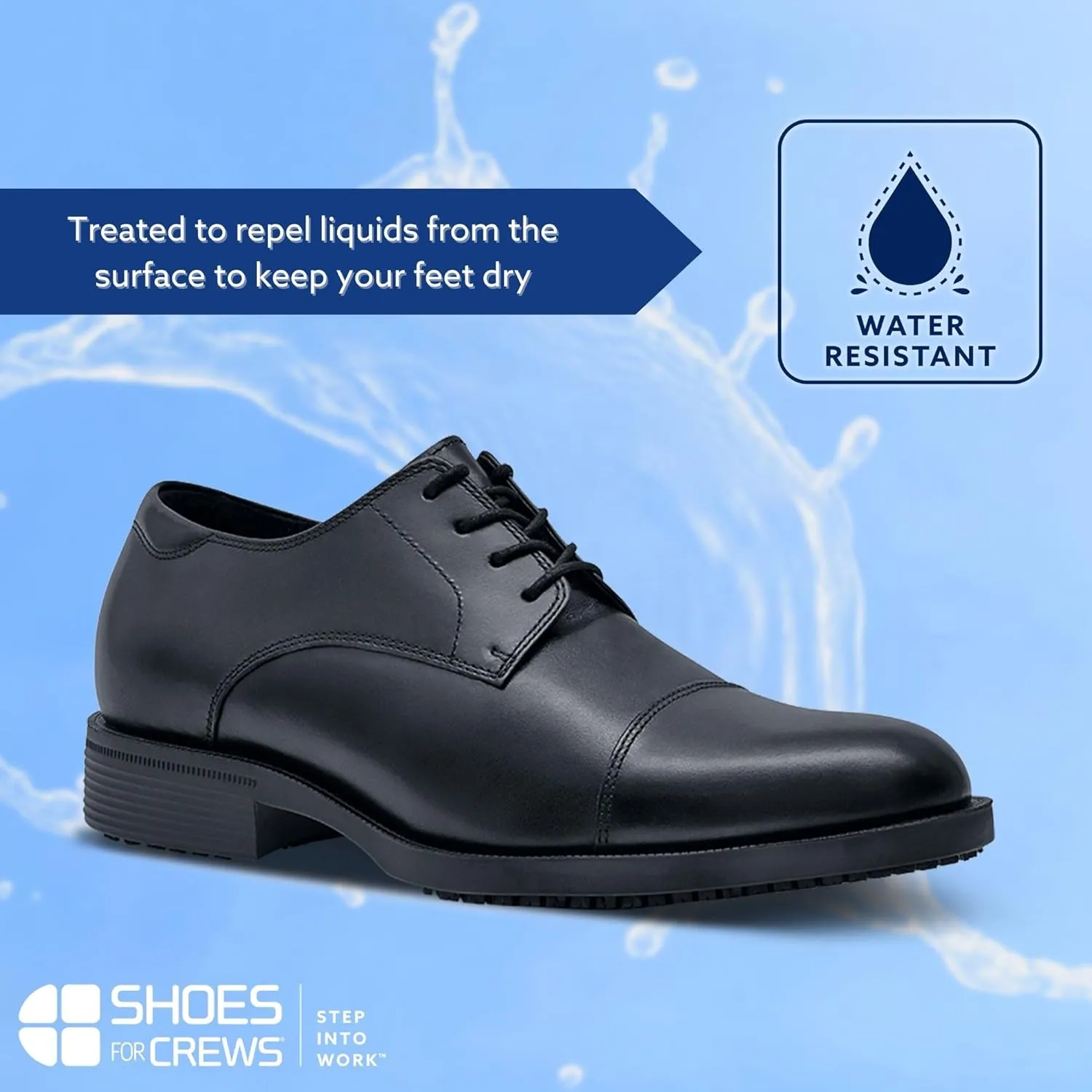 Shoes for Crews Dress Shoes for Men, Men’s Oxfords, Zapatos De Vestir para Hombre, Slip Resistant, Brown or Black