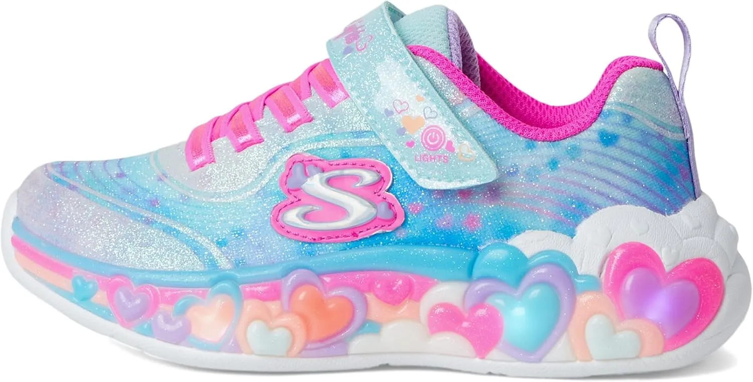 SKECHERS Girl's Eternal Heart Lights Sneaker