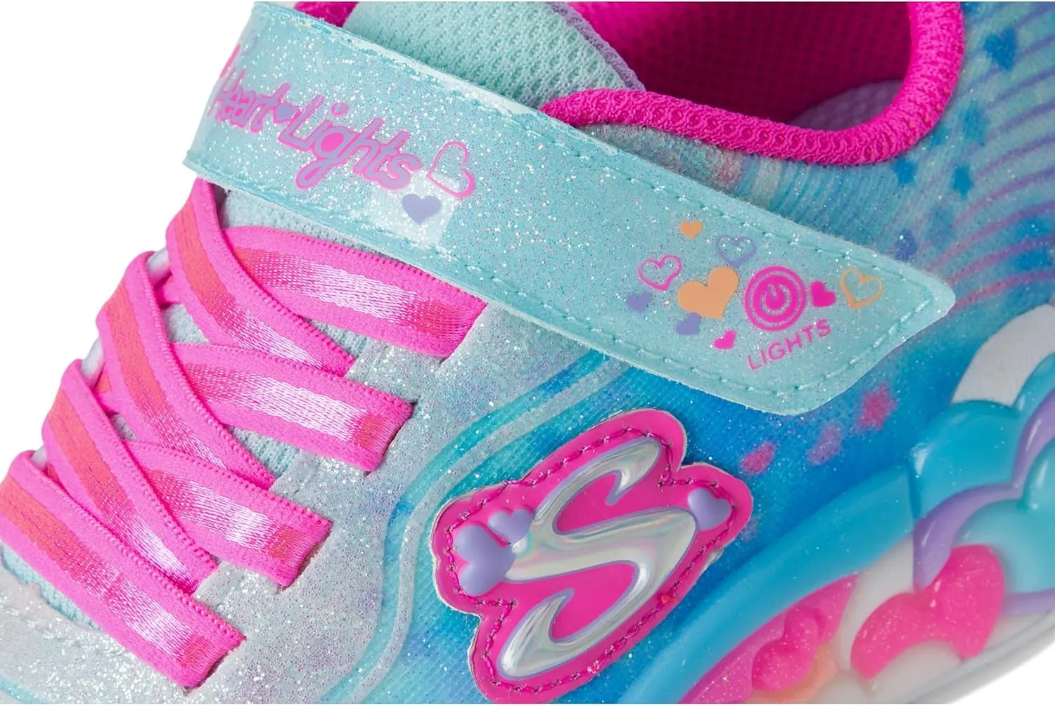SKECHERS Girl's Eternal Heart Lights Sneaker