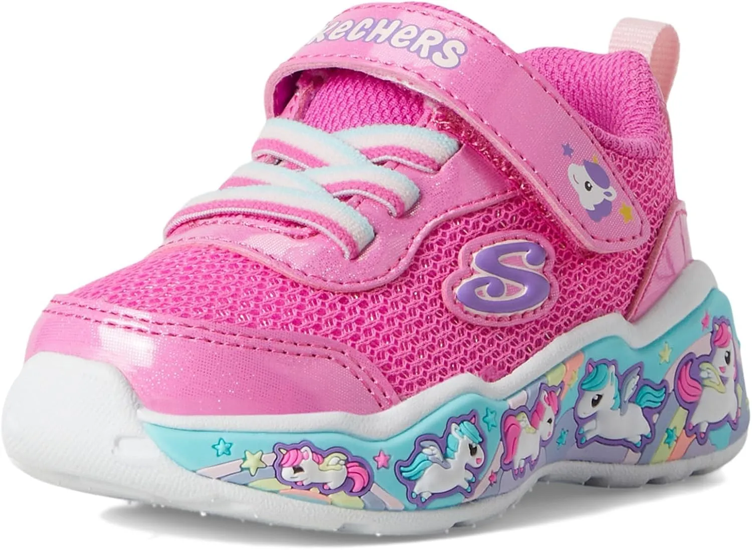 SKECHERS Girl's Play Scene-Fun Squad Sneaker