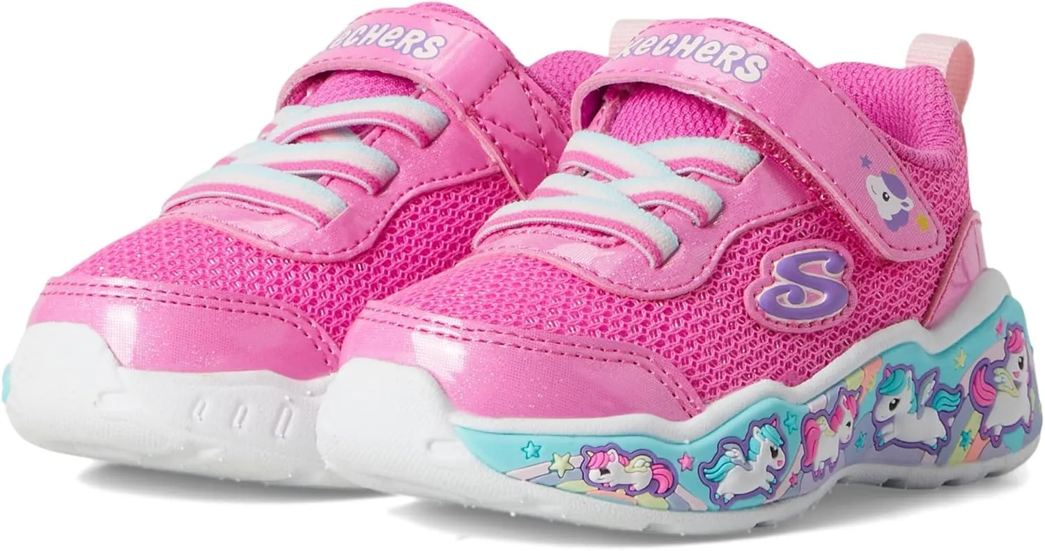 SKECHERS Girl's Play Scene-Fun Squad Sneaker