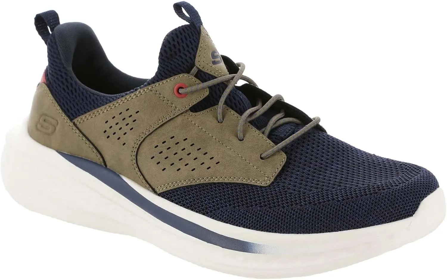 Skechers Men's Slade-Breyer 210892 Knitted Mesh Bungee Lace W/Quarter Cage Slip On