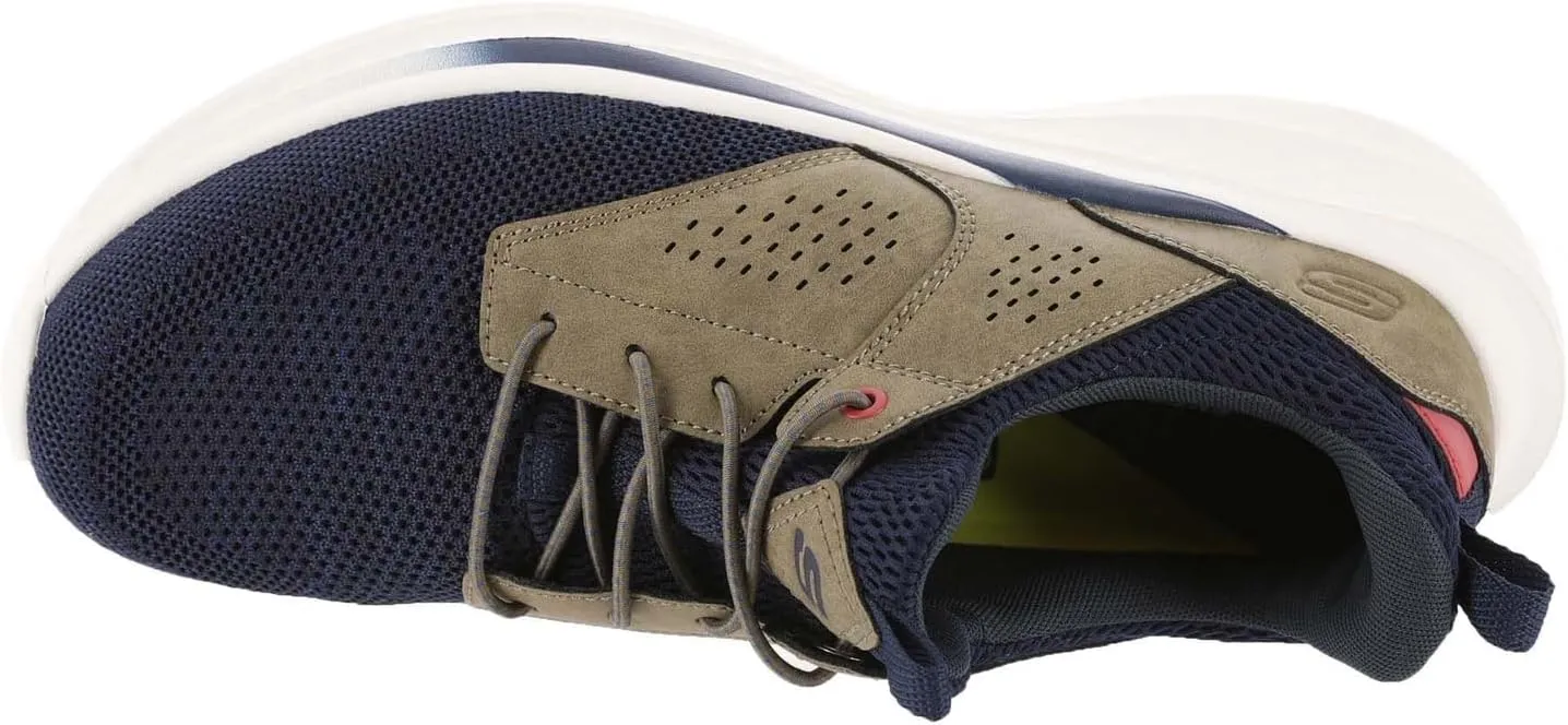 Skechers Men's Slade-Breyer 210892 Knitted Mesh Bungee Lace W/Quarter Cage Slip On
