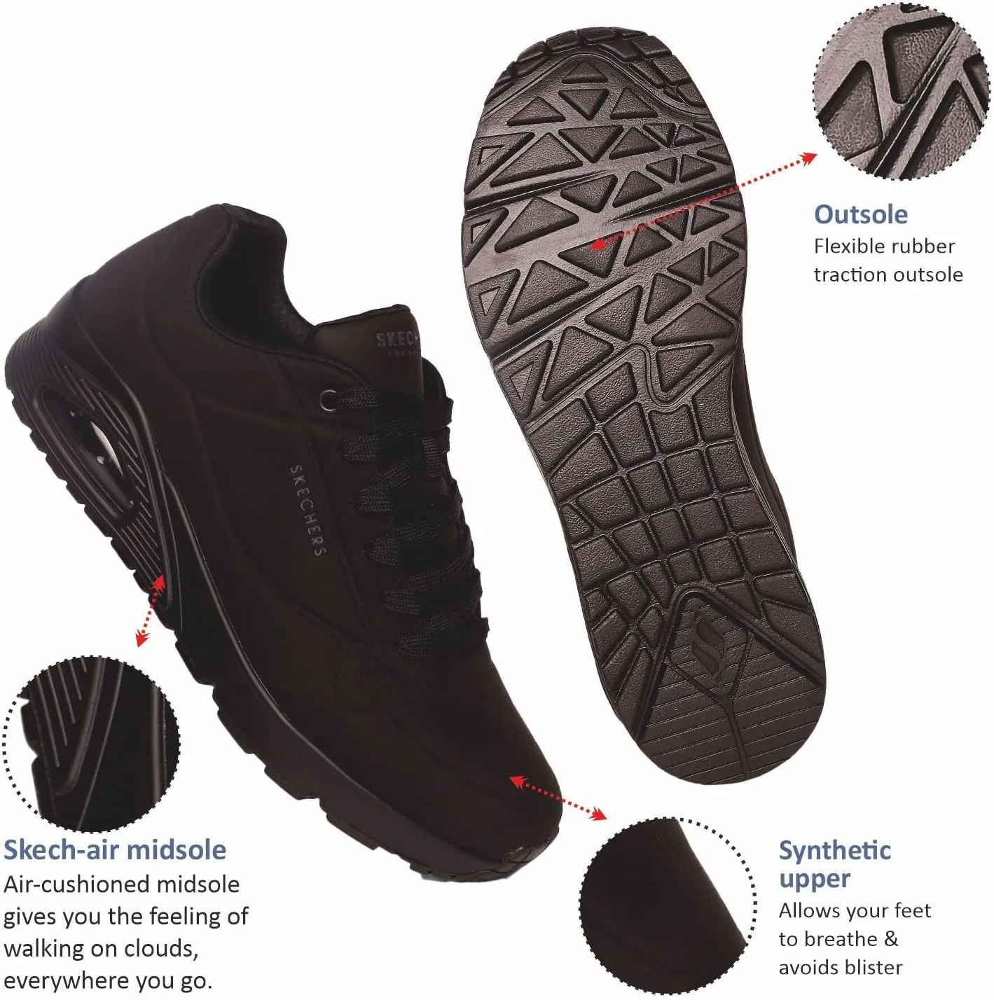 Skechers Men's Uno-Stand On Air Sneaker
