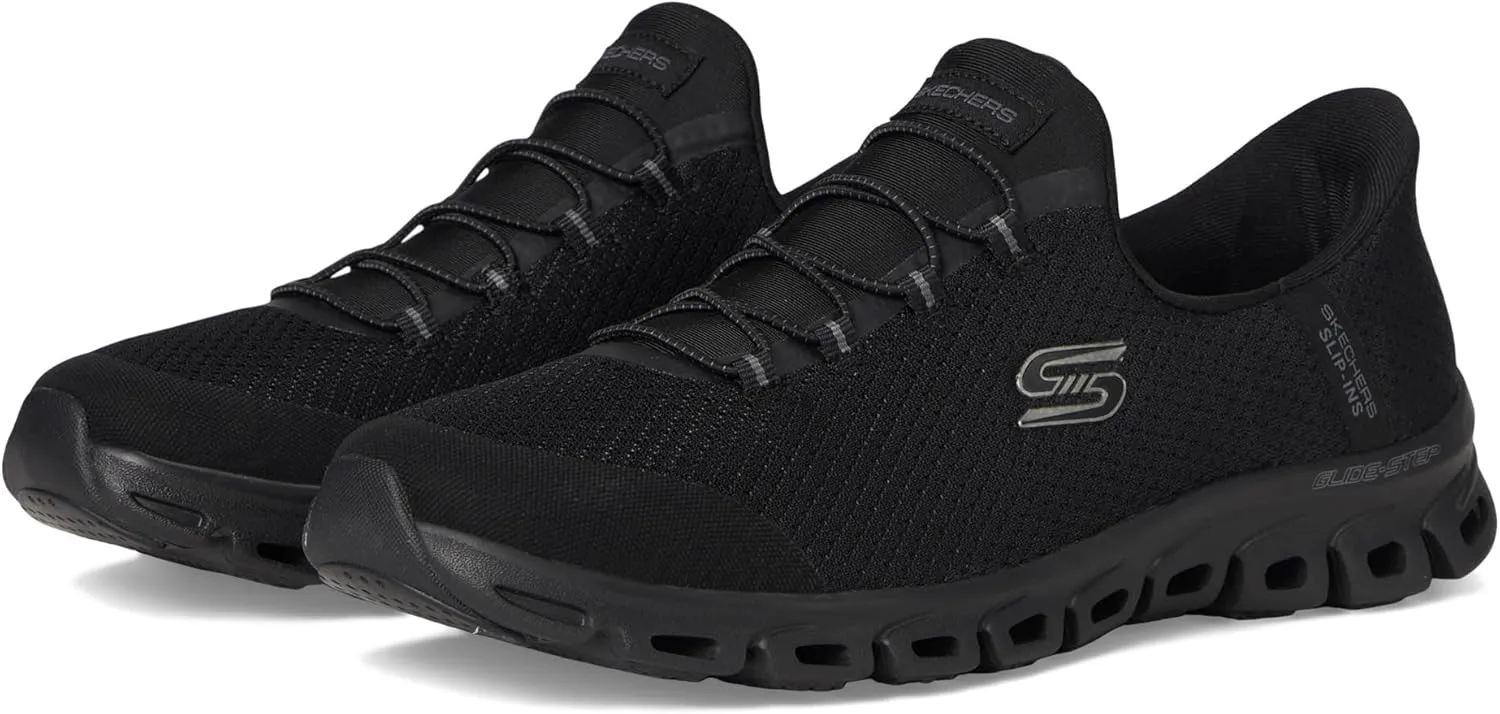 Skechers Sport Women's Glide-Step-Pursuit Hands Free Slip-INS Sneaker, BBK, 9.5