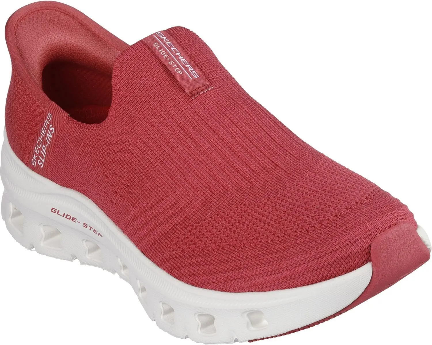 Skechers - Womens Glide-Step Pro - Everyday Slip On Shoes, Color Red, Size: 7 M US