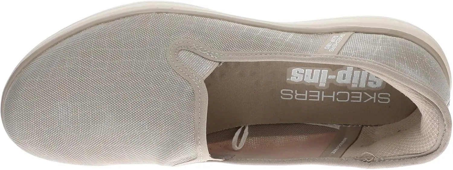 Skechers Women's On-The-go Flex-Radiant Snake Print Skimmer Hands Free Slip-ins Loafer Flat
