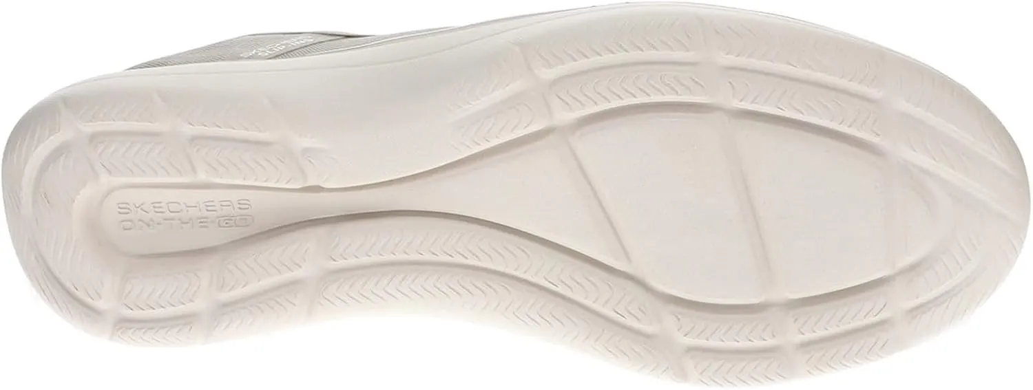 Skechers Women's On-The-go Flex-Radiant Snake Print Skimmer Hands Free Slip-ins Loafer Flat