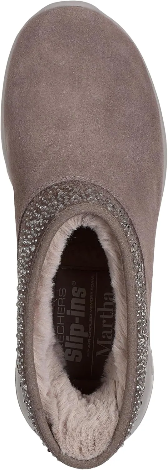 Skechers Women's On-The-Go Joy-So Glam Martha Stewart Hands Free Slip-ins Ankle Boot