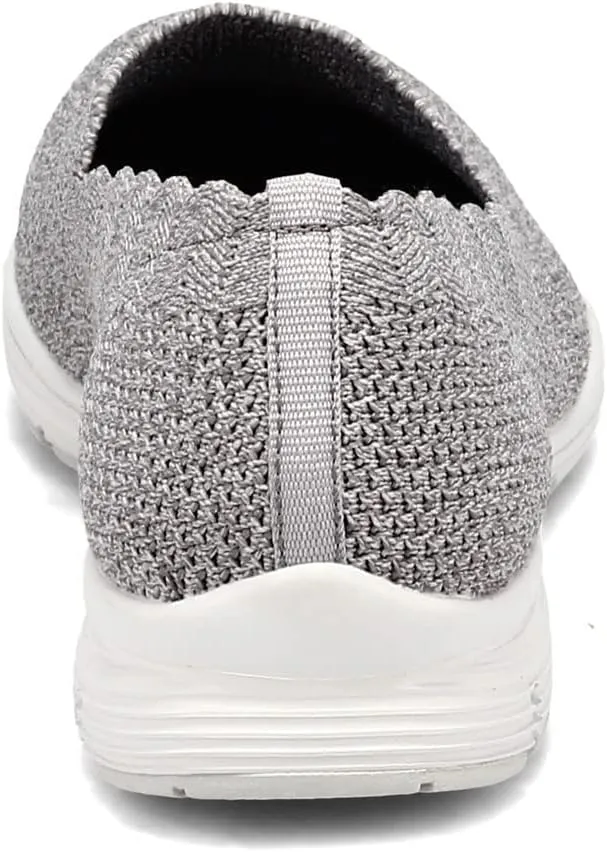 Skechers Women's Seager - Stat - Scalloped Collar, Engineered Skech-Knit Slip-on - Classic Fit
