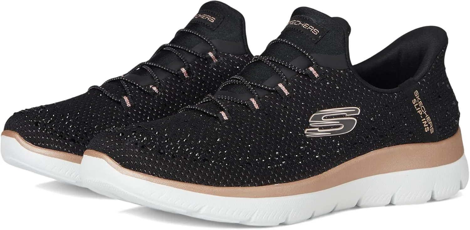 Skechers Women's Summits-Brilliant Shine Hands Free Slip-ins Sneaker