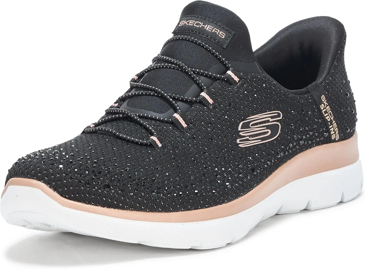 Skechers Women's Summits-Brilliant Shine Hands Free Slip-ins Sneaker