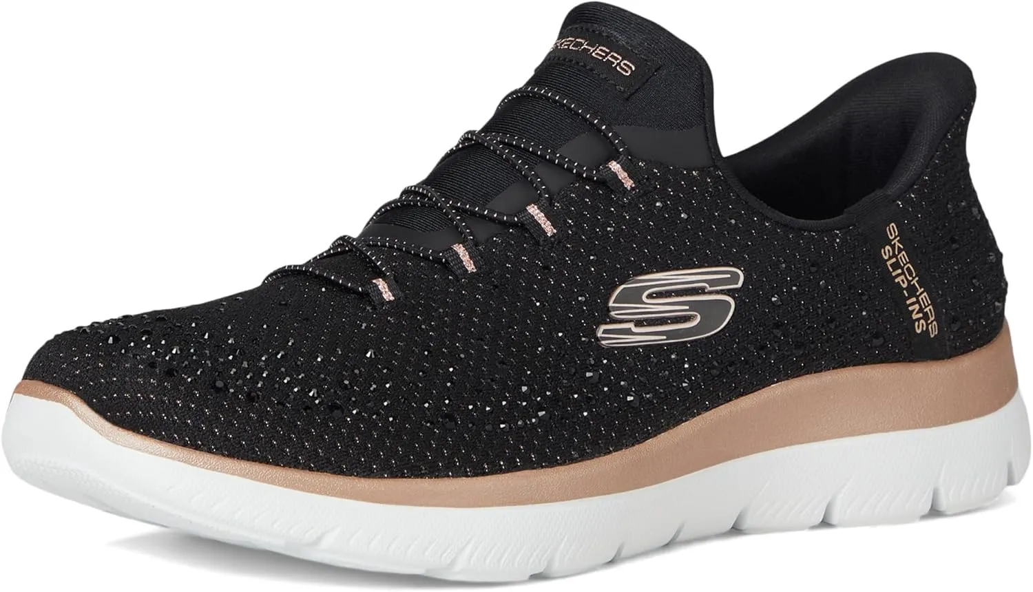 Skechers Women's Summits-Brilliant Shine Hands Free Slip-ins Sneaker