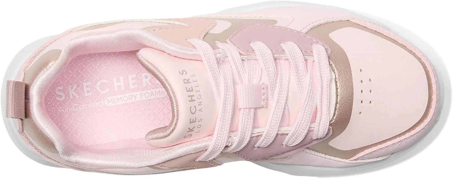 SKECHERS Women's Uno Lite-Metallic Blast Sneaker