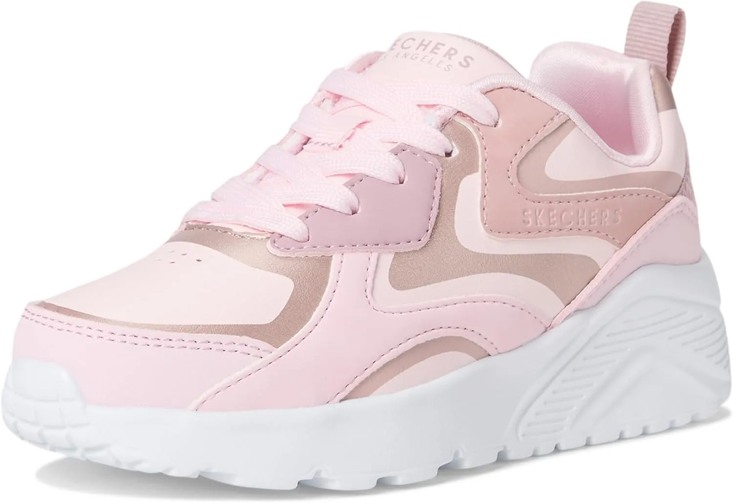SKECHERS Women's Uno Lite-Metallic Blast Sneaker