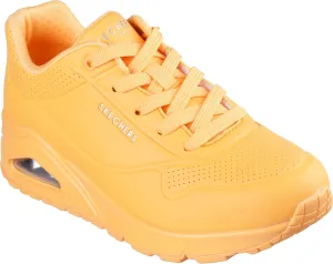 Skechers Women's Uno-Stand on Air Sneaker, Orange, 6.5