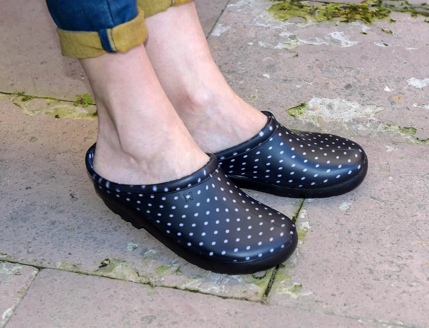 Sloggers Waterproof Garden Clogs for Women – Traditional Garden Clogs with Premium Comfort Support Insole, (Black), (Size 10)