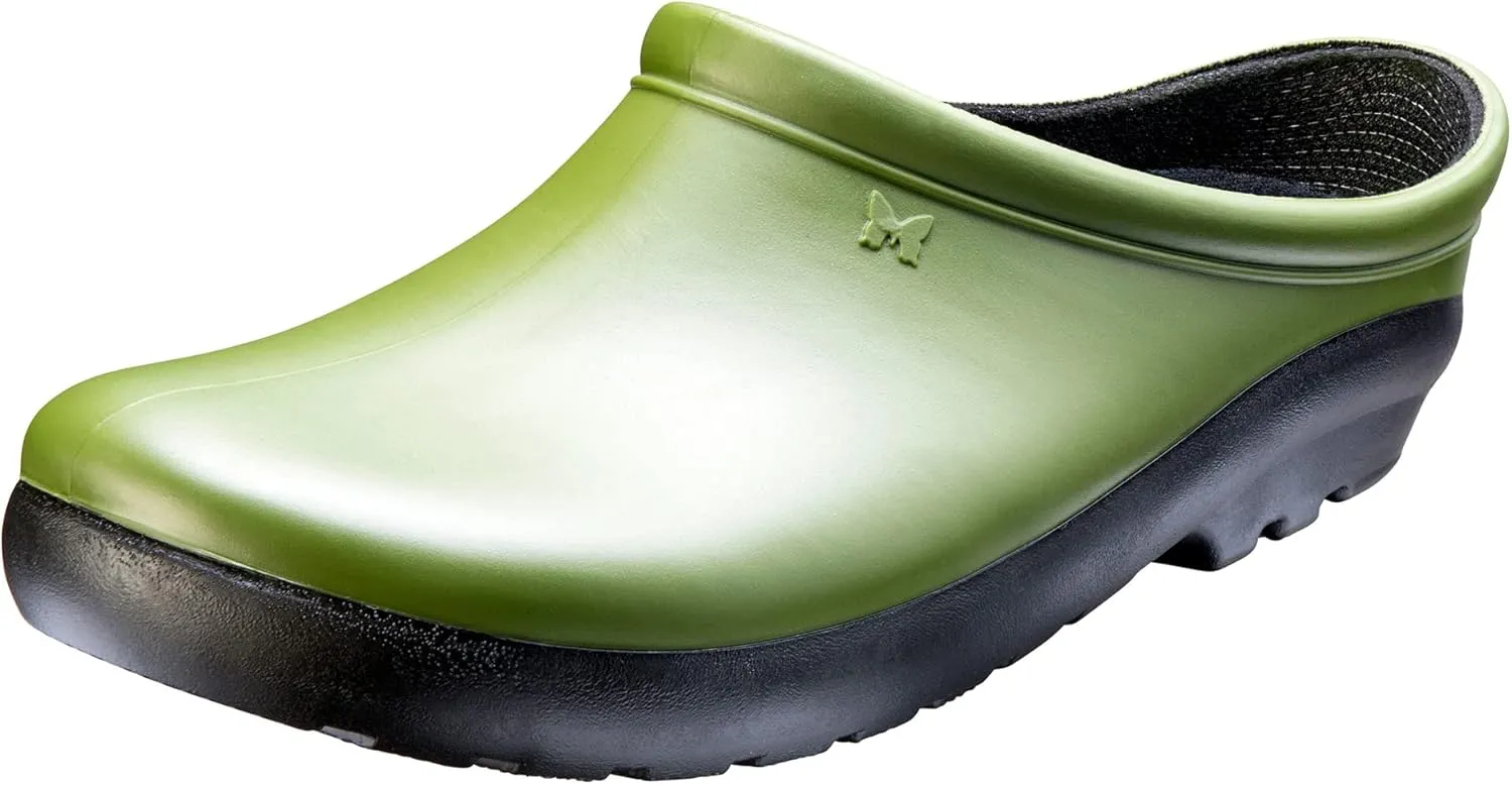 Sloggers Waterproof Garden Clogs for Women – Traditional Garden Clogs with Premium Comfort Support Insole, (Cactus Green), (Size 9)