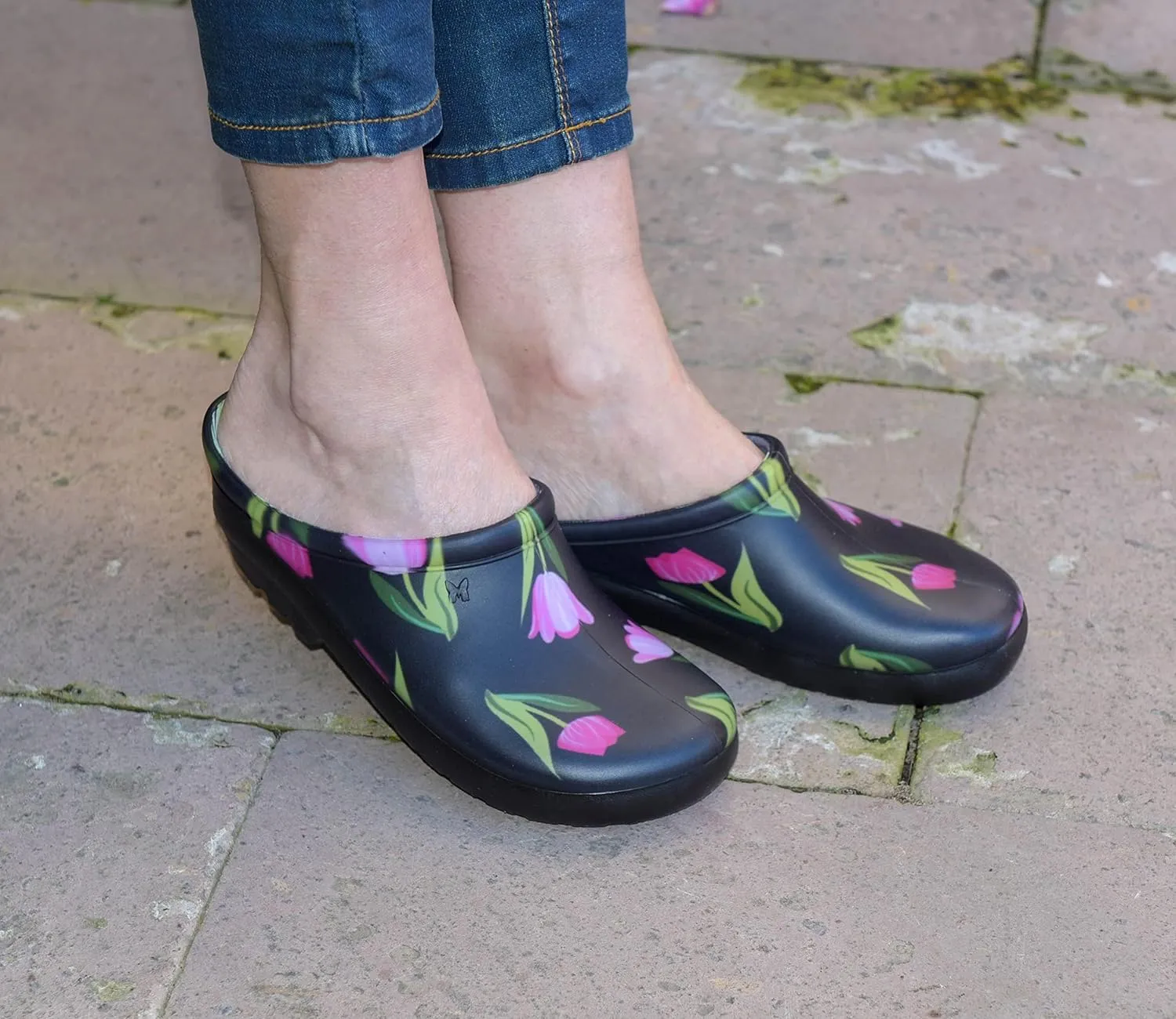 Sloggers Waterproof Garden Clogs for Women – Traditional Garden Clogs with Premium Comfort Support Insole, (Deep Lake Blue), (Size 6)