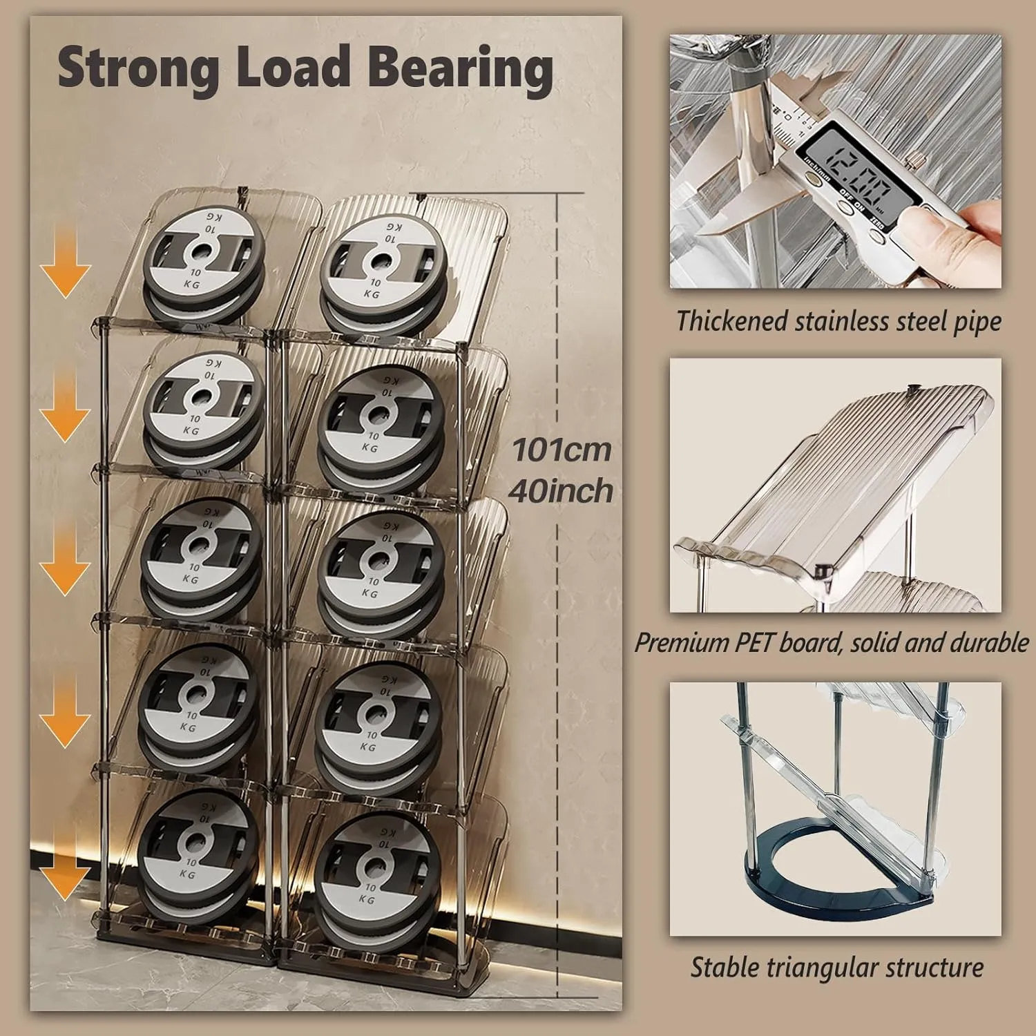 Sloping Narrow Shoe Rack 5 Tiers - Free Standing Vertical Shoes Racks for Small Spaces and Corner, Shoe Storage Organizer for Entryway, Tall Slim Shoe Shelf Cabinet for Shoes and Boots