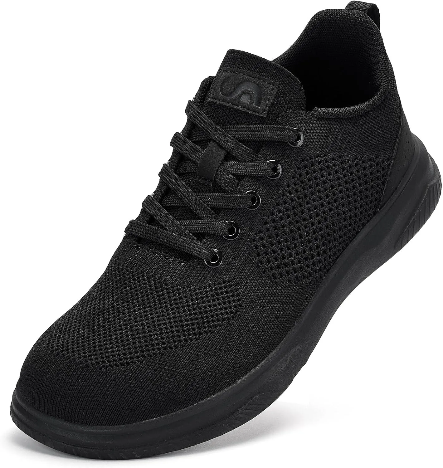 Slow Man Wide Toe Box Shoes for Men - Casual Dress Sneakers Comfortable Cushioned Business Office Non Slip Breathable Mesh Oxford Walking Shoe for Wide Feet