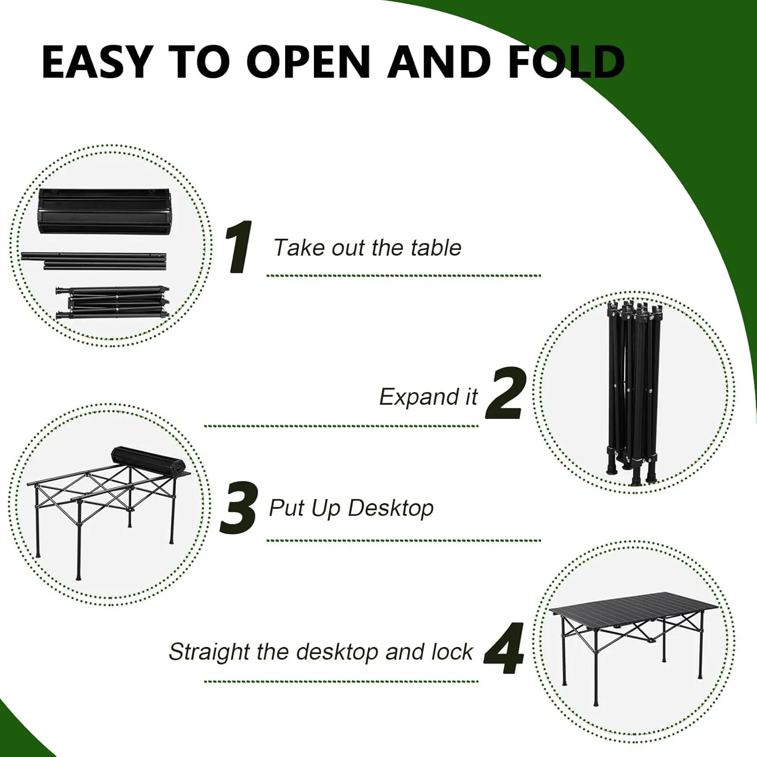 Small Camping Table, Foldable Beach Table with Aluminum Top, Portable Design for Outdoor Picnic, BBQ, Cooking, and Festivals with Carrying Bag Wood Color 120×55×50cm/47×21×19.7in