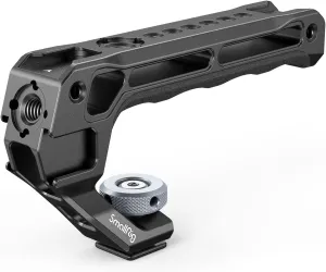 SmallRig Lightweight Top Handle, Grip for DSLR Camera Cage, Universal Handle with 5 Cold Shoe Adapters and Cold Shoe Base (Lite) - 3764