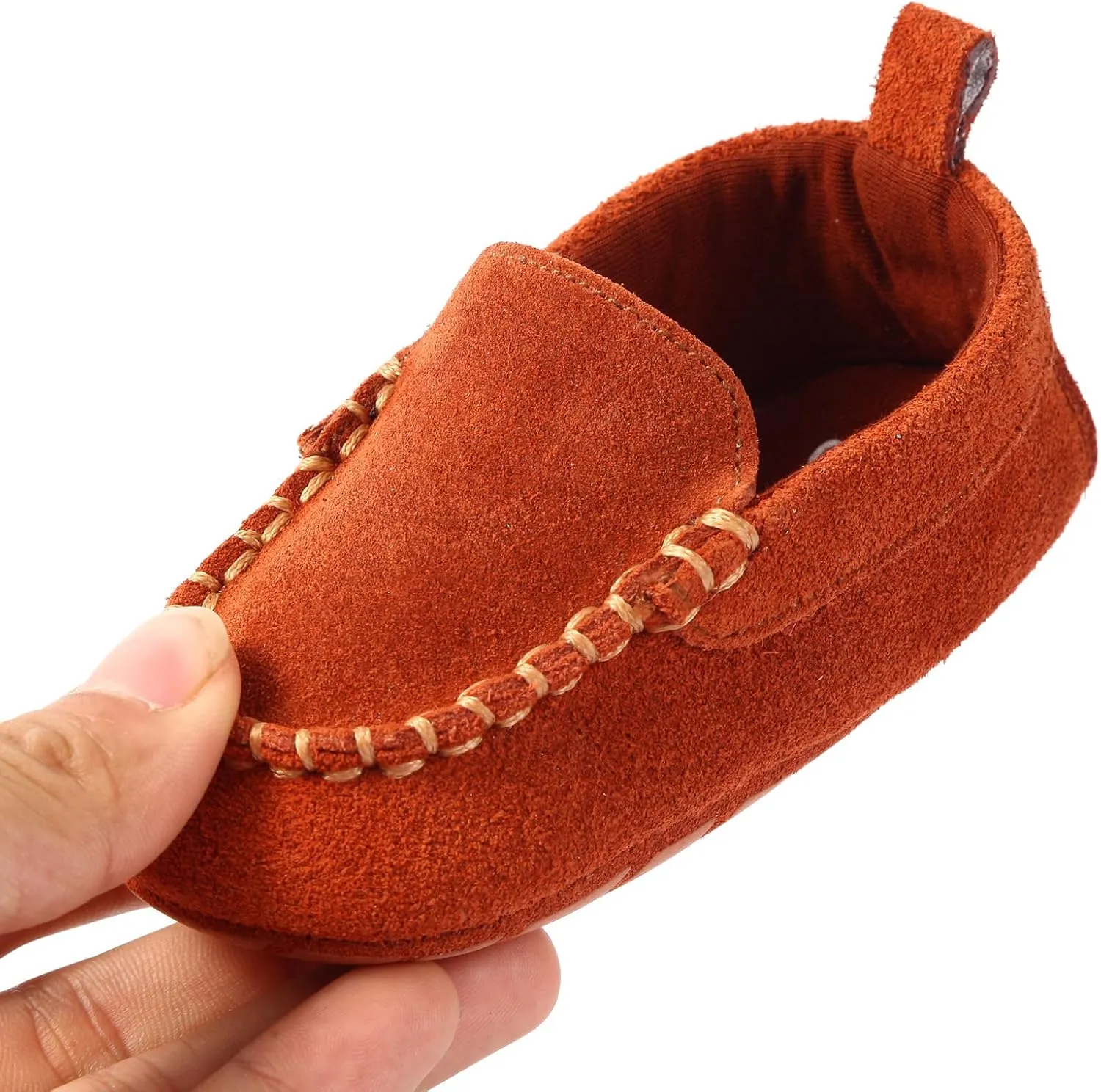 Soft Sole Baby Loafers Boys Girls Suede Leather First Walking Shoes Infant Baby Dress shoes 3-18 Months