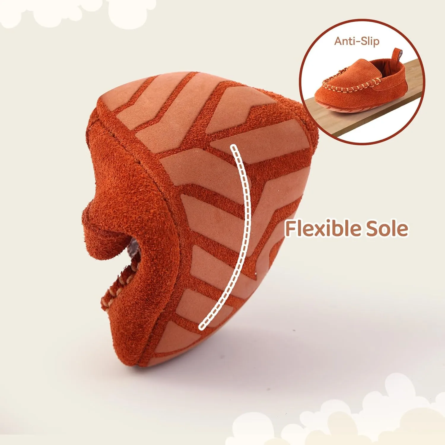 Soft Sole Baby Loafers Boys Girls Suede Leather First Walking Shoes Infant Baby Dress shoes 3-18 Months