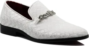 SPK05 Men's Vintage Satin Silky Floral Print Embroidery Loafers Slip On Shoes Classic Tuxedo Dress Shoes