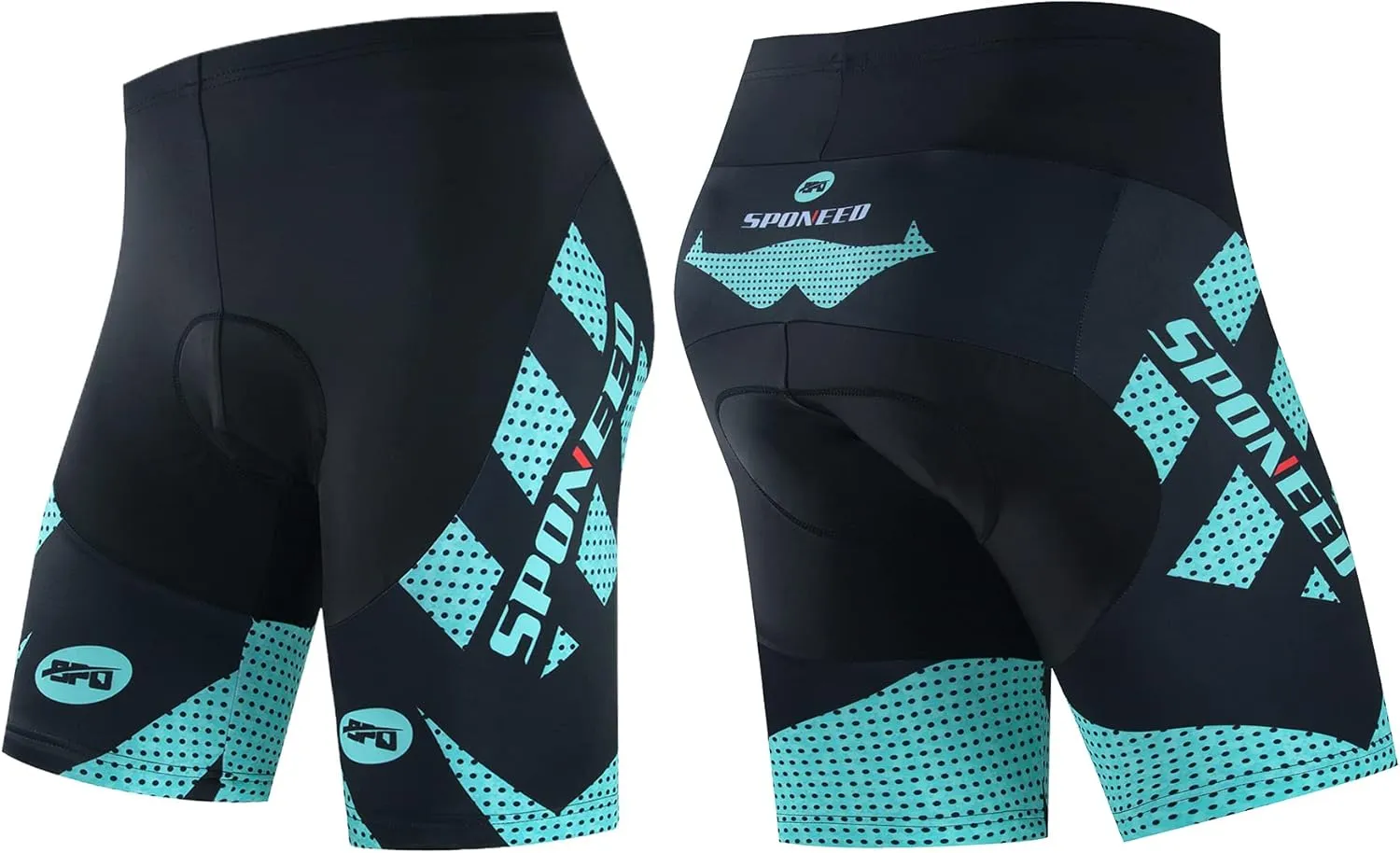 sponeed Men Bike Shorts Cushioned Biking Wear Gear Road Cycling Bottoms