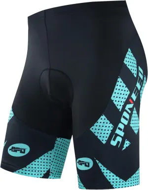 sponeed Men Bike Shorts Cushioned Biking Wear Gear Road Cycling Bottoms