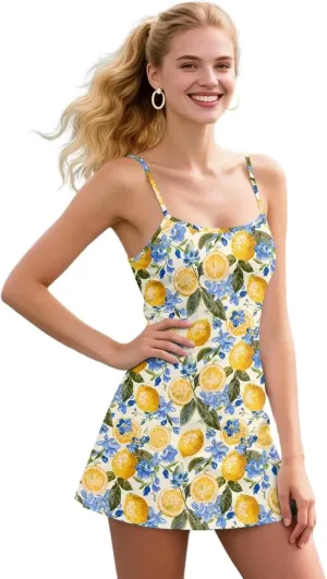 Sports Dress for Women Athletic Tennis Golf Dress with Built-in Shorts Perfect for Golf, Tennis, Gym