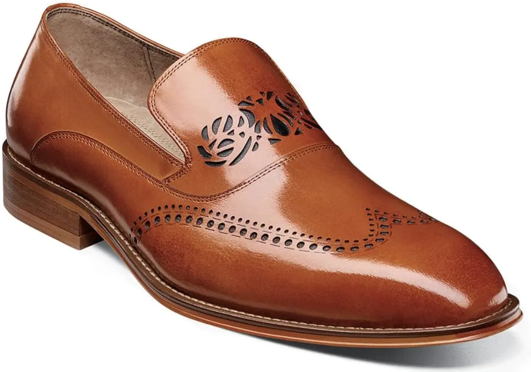 STACY ADAMS Men's Pryce Wingtip Slip on Loafer