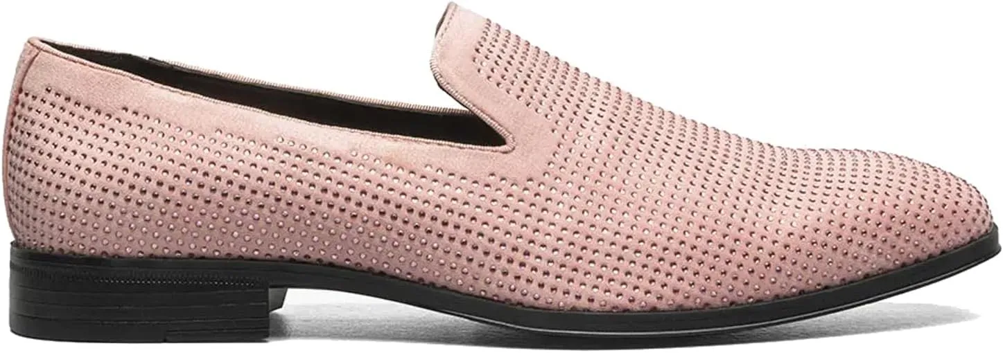 STACY ADAMS Men's Suave Rhinestone Slip on Loafer