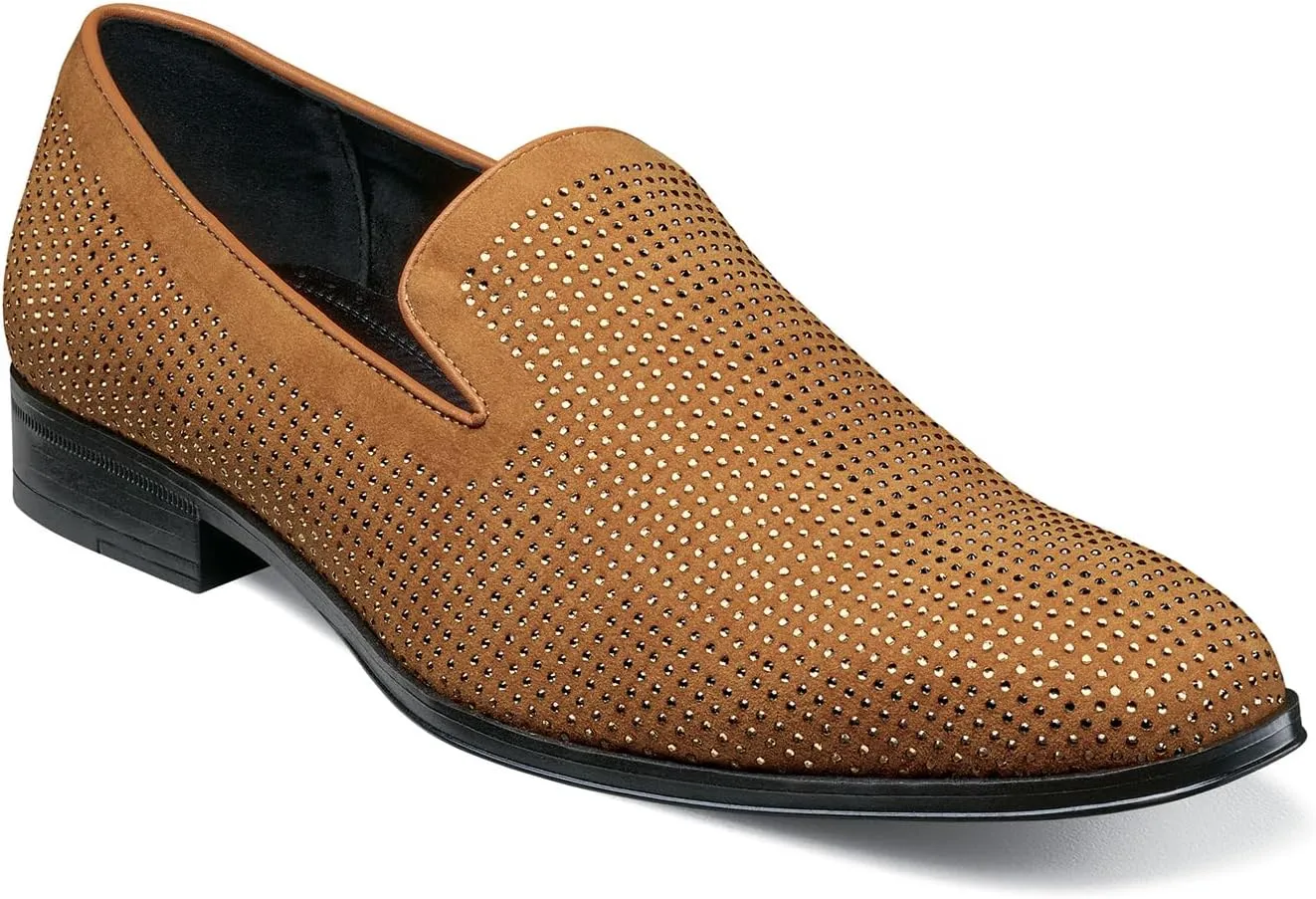 STACY ADAMS Men's Suave Rhinestone Slip on Loafer