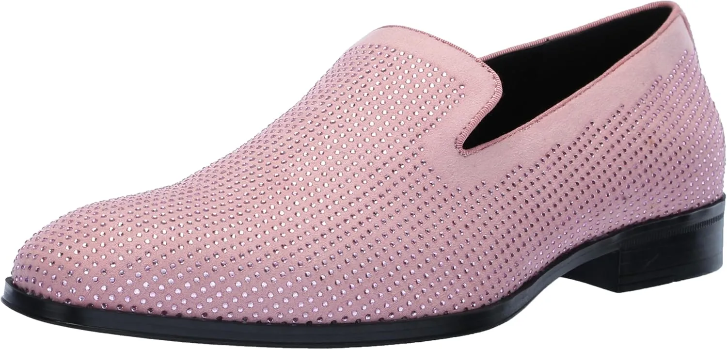 STACY ADAMS Men's Suave Rhinestone Slip on Loafer