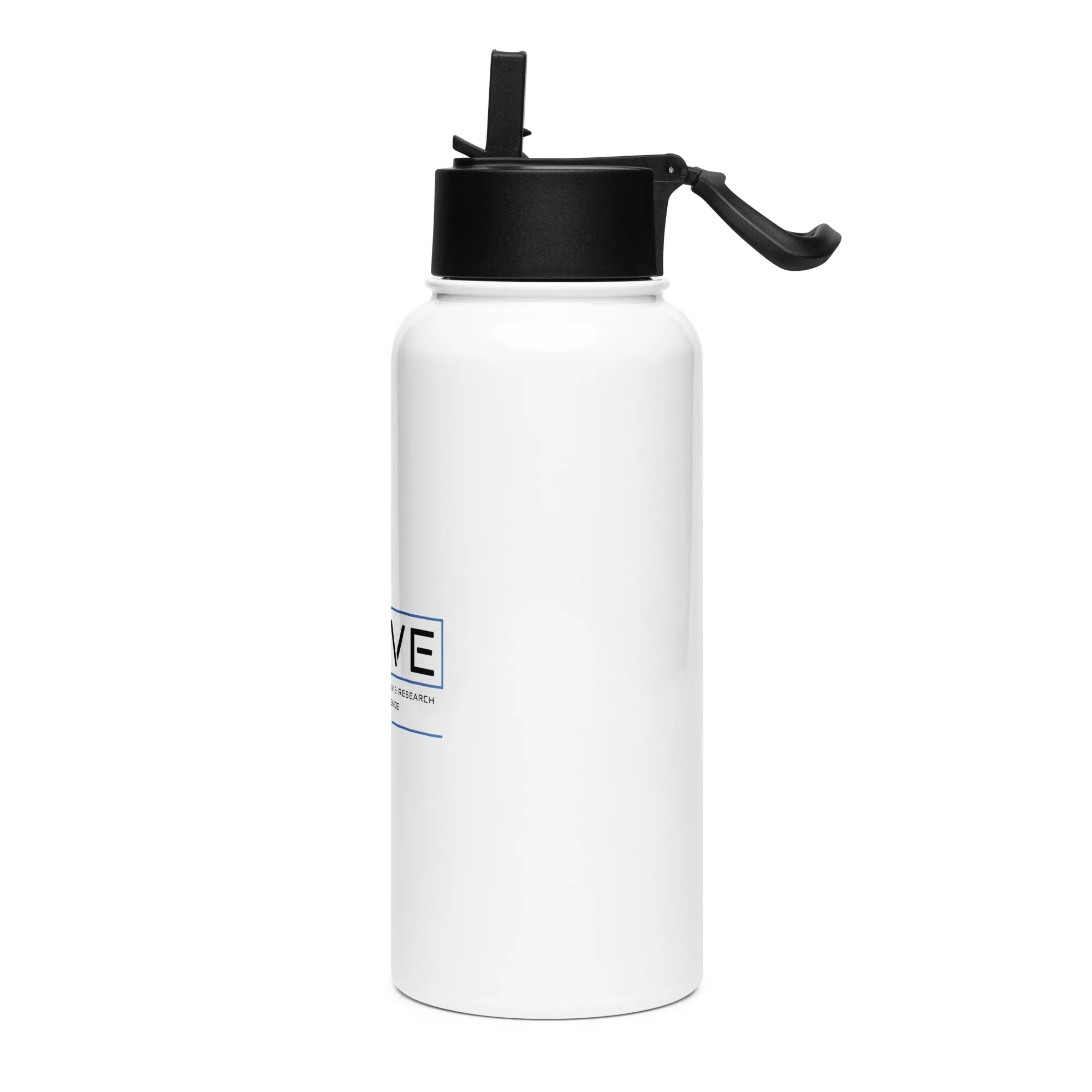 Stainless steel water bottle with a straw lid - NERVE Modern