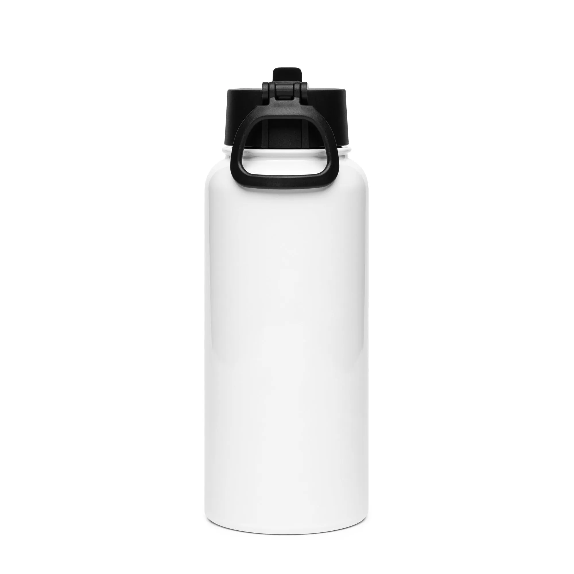 Stainless steel water bottle with a straw lid - NERVE Modern