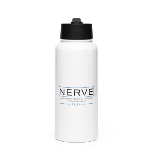 Stainless steel water bottle with a straw lid - NERVE Modern
