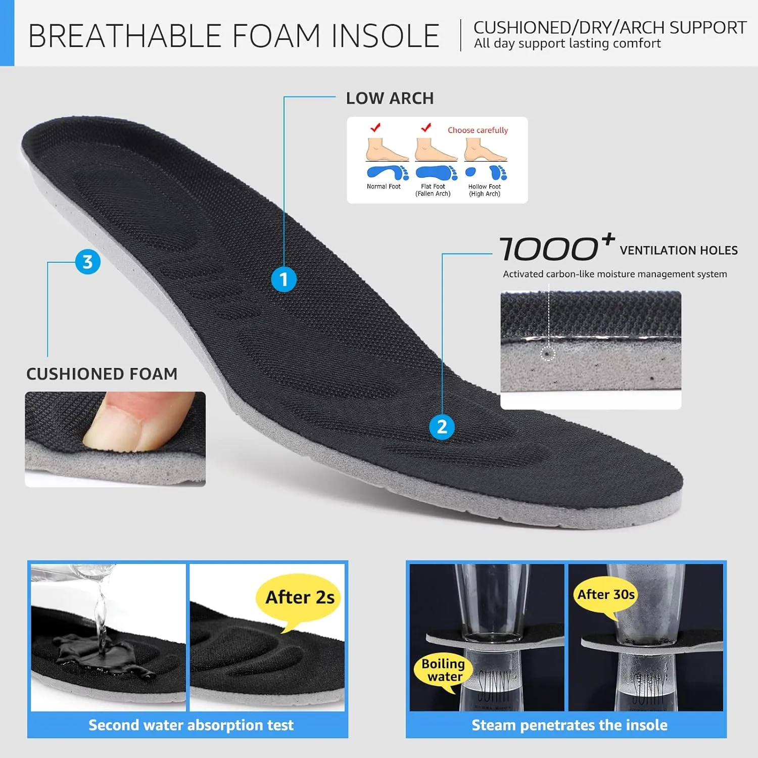 STQ Walking Shoes for Women Slip On Shoes with Arch Support Lightweight Air Cushioned Sock Sneakers