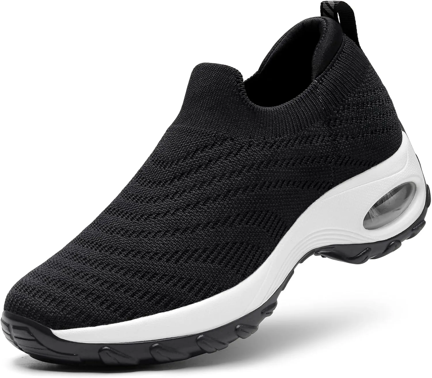 STQ Walking Shoes for Women Slip On Shoes with Arch Support Lightweight Air Cushioned Sock Sneakers