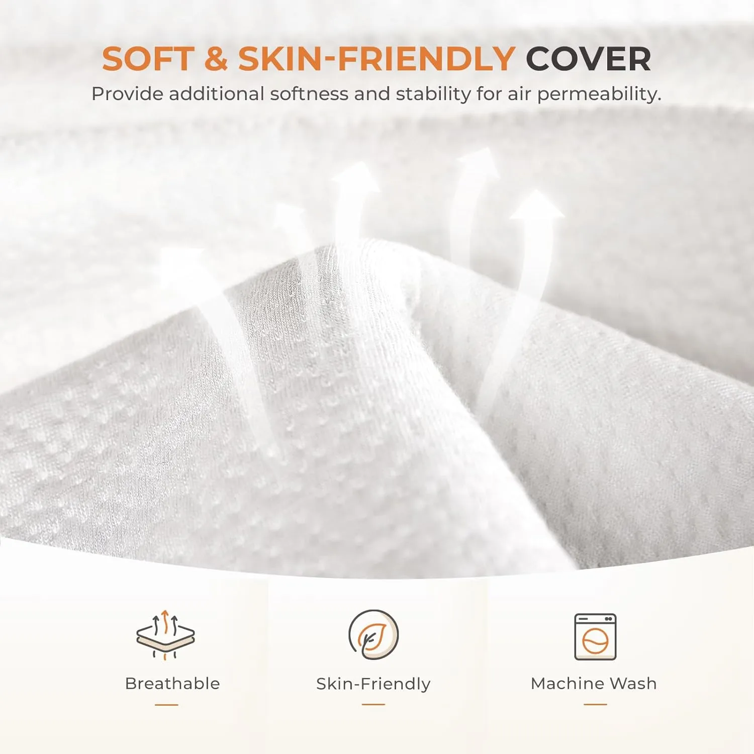 Sweetnight Tri Folding Mattress - 4-inch Foldable Mattress with a Collapsible and Washable Cover | Medium-Firm with Non-Slip Design | Suitable for RV, Camping, Guest （Queen (U.S. Standard)