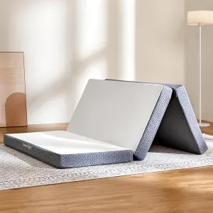 Sweetnight Tri Folding Mattress - 4-inch Foldable Mattress with a Collapsible and Washable Cover | Medium-Firm with Non-Slip Design | Suitable for RV, Camping, Guest （Queen (U.S. Standard)
