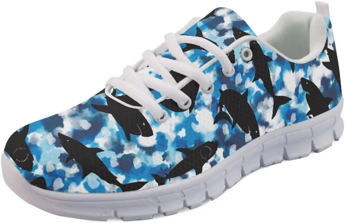 SYtrade Tennis Shoes for Women Lace-up Athletic Lightweight Gym Sneaker White Sole